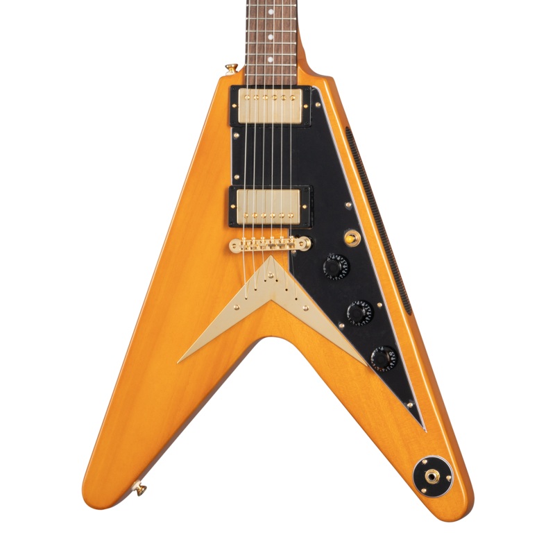 epiphone-igc-1958-korina-flying-v-aged-natural-exclusive Epiphone IGC 1958 Korina Flying V, Aged Natural, Exclusive