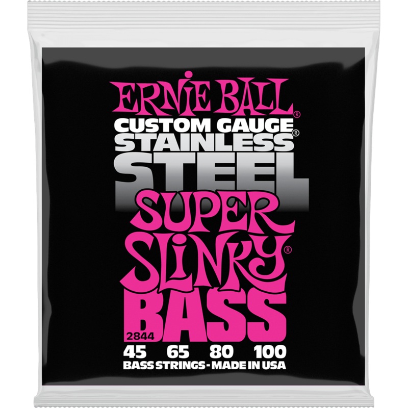 ernie-ball-super-slinky-stainless-steel-bass-2844-045-100 Ernie Ball Super Slinky Stainless Steel Bass 2844 .045-.100