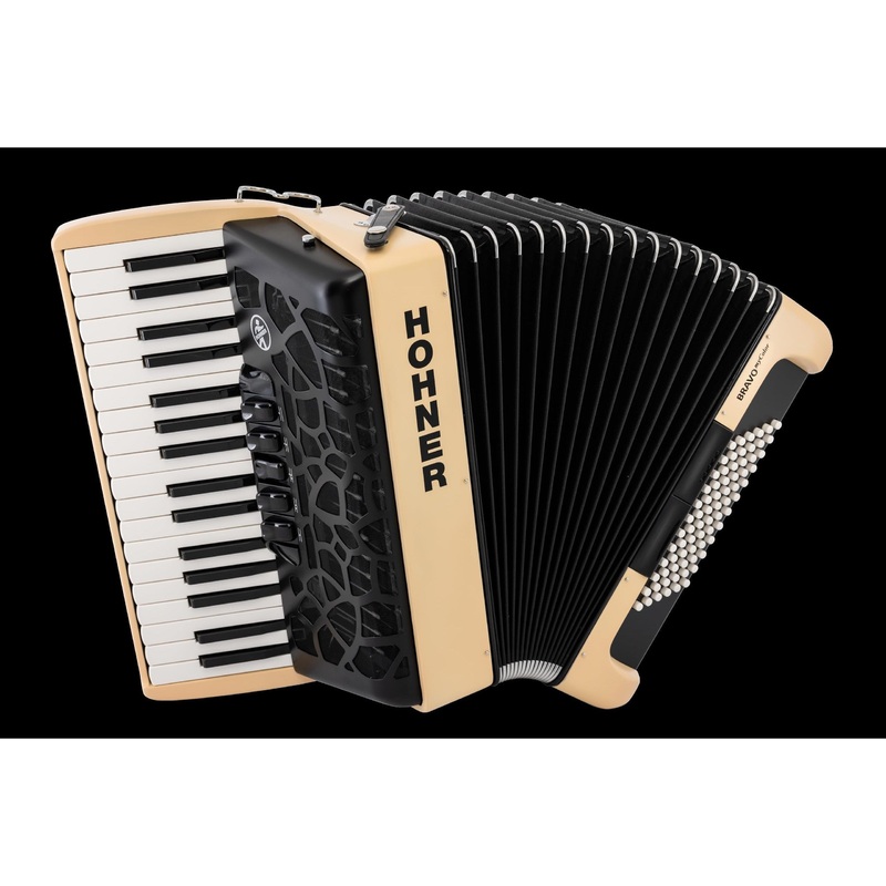 hohner-bravo-mycolor-iii-72-accordion-earth-beige-red-br72-br Hohner Bravo MyColor III 72 Accordion, Earth - Beige Red (BR72-BR)