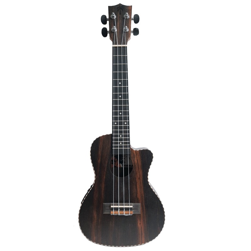 ookala-24-concert-electric-ukulele-with-cutaway-ebony-body Ookala 24" Concert Electric Ukulele With Cutaway Ebony Body