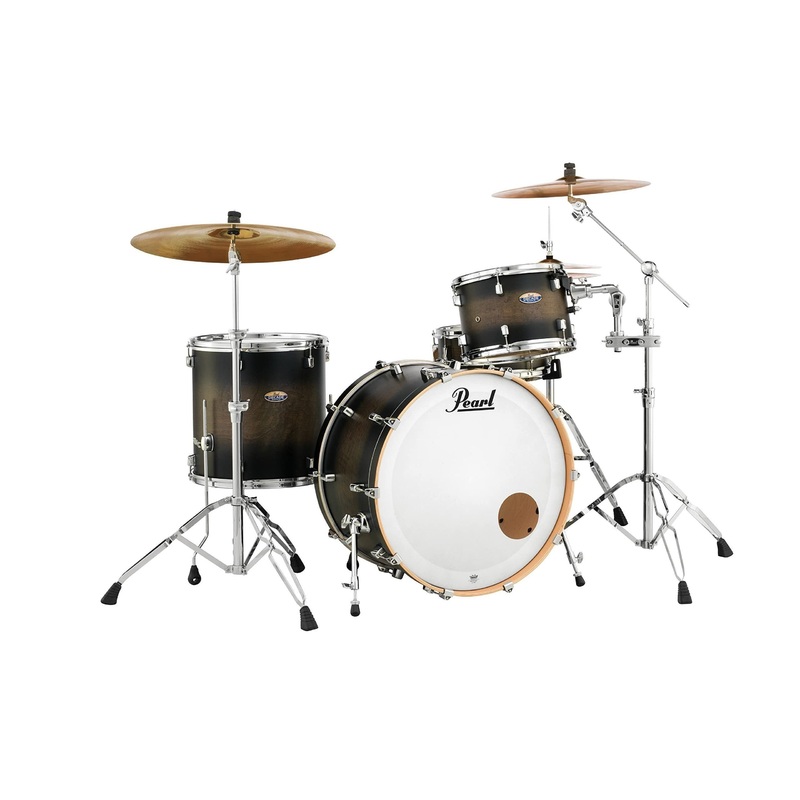pearl-decade-maple-14-x10-tom-w-opti-loc-satin-black-burst-dmp1410t-c262 Pearl Decade Maple 14"x10" Tom w/OPTI-LOC - Satin Black Burst (DMP1410T/C262)