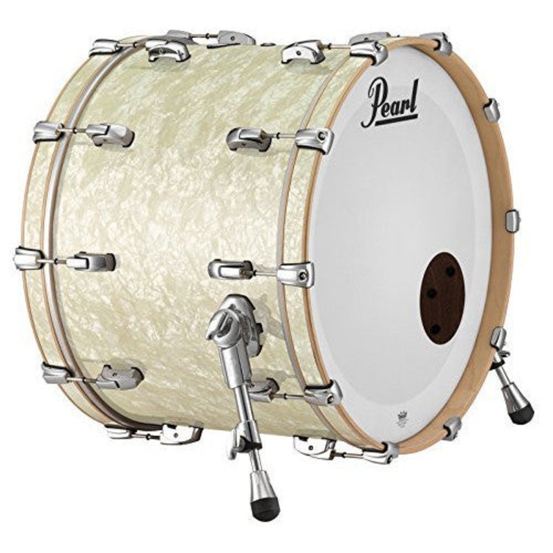 pearl-music-city-24-x18-bass-drum-w-mount-nicotine-white-marine-pearl Pearl Music City 24"x18" Bass Drum w/Mount NICOTINE WHITE MARINE PEARL
