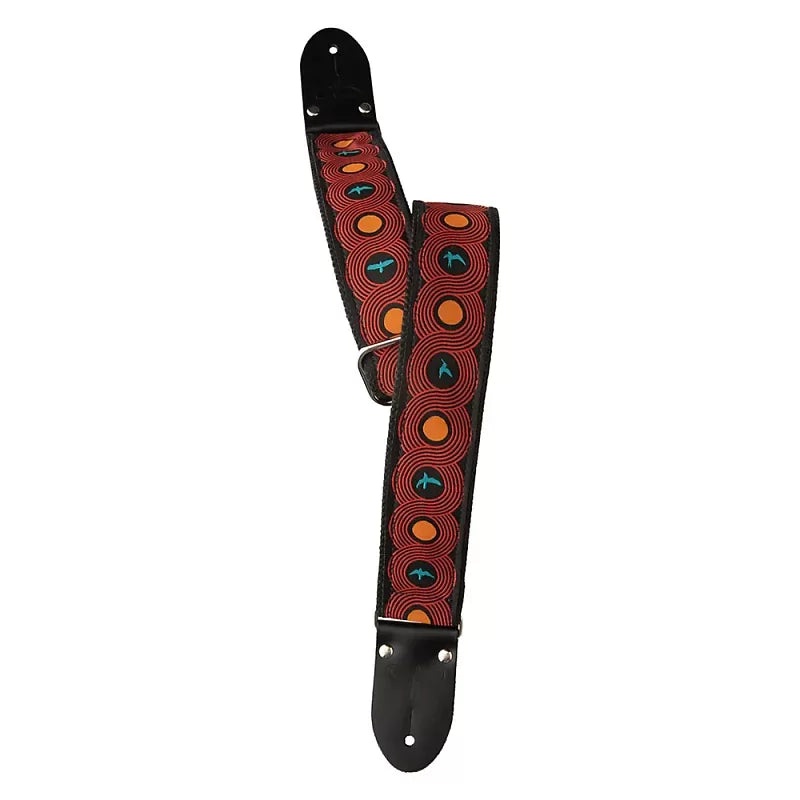 prs-2-deluxe-retro-bluebirds-custom-jacquard-guitar-strap PRS 2 Deluxe Retro Bluebirds Custom Jacquard Guitar Strap
