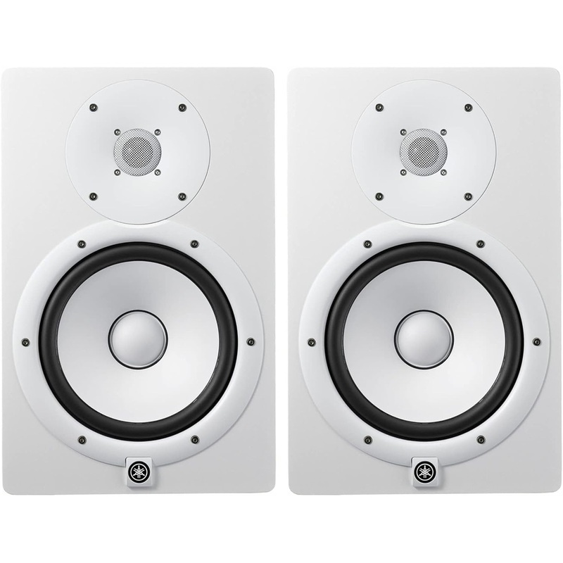 yamaha-hs8-8-inch-powered-studio-monitor-white-2-pack-bundle-2-items YAMAHA HS8 8-Inch Powered Studio Monitor (White, 2-Pack) Bundle (2 Items)