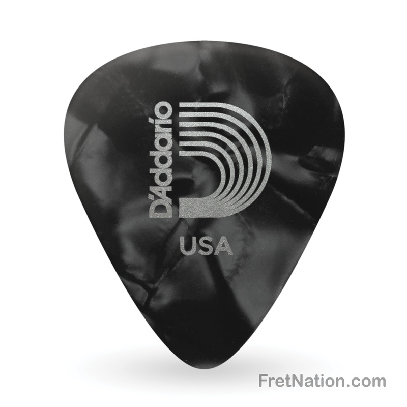 d-addario-classic-black-pearl-celluloid-guitar-picks-100-pack-light-1cbkp2-100 D'Addario Classic Black Pearl Celluloid Guitar Picks, 100 pack, Light - 1CBKP2-100