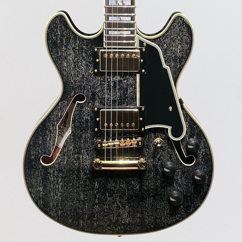 d-angelico-excel-mini-dc-semi-hollow-body-electric-guitar-black-dog D'Angelico Excel Mini DC Semi Hollow body Electric Guitar - Black Dog