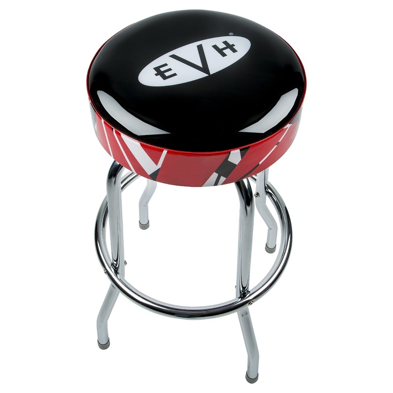 evh-logo-striped-padded-barstool-30-inches-tall-0227297030 EVH Logo Striped Padded Barstool - 30 Inches Tall (0227297030)