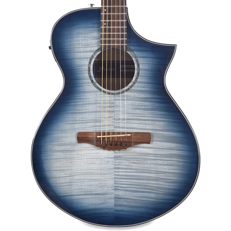 ibanez-aewc-acoustic-electric-guitar-indigo-blue-burst-gloss-aewc400ibb Ibanez AEWC Acoustic-Electric Guitar, Indigo Blue Burst Gloss (AEWC400IBB)