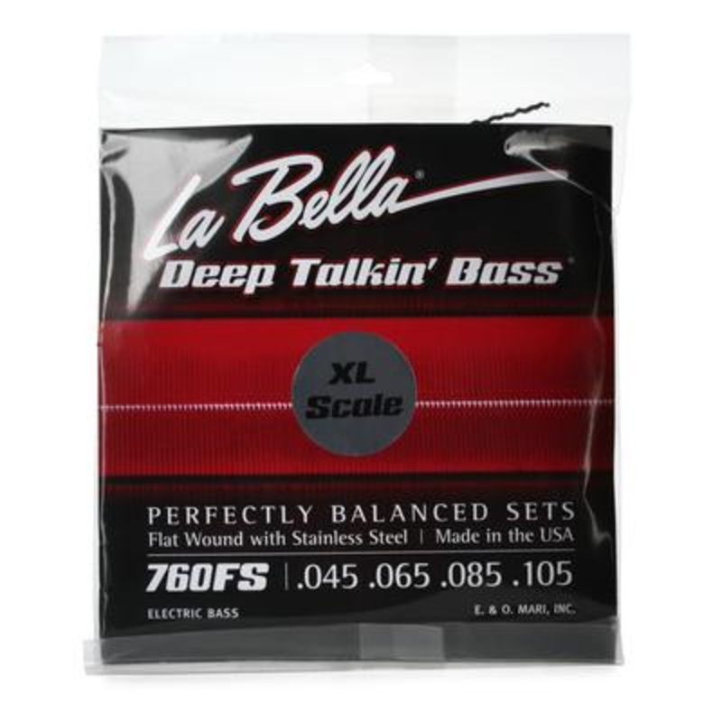 la-bella-760fs-xl-deep-talkin-bass-flatwound-standard-extra-long-scale La Bella 760FS-XL Deep Talkin' Bass Flatwound, Standard, Extra Long Scale