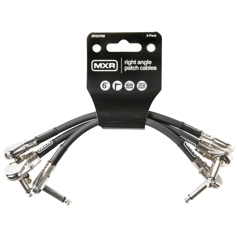 mxr-3-pack-6-inch-patch-cables-3pdcp06 MXR 3-Pack 6-Inch Patch Cables 3PDCP06