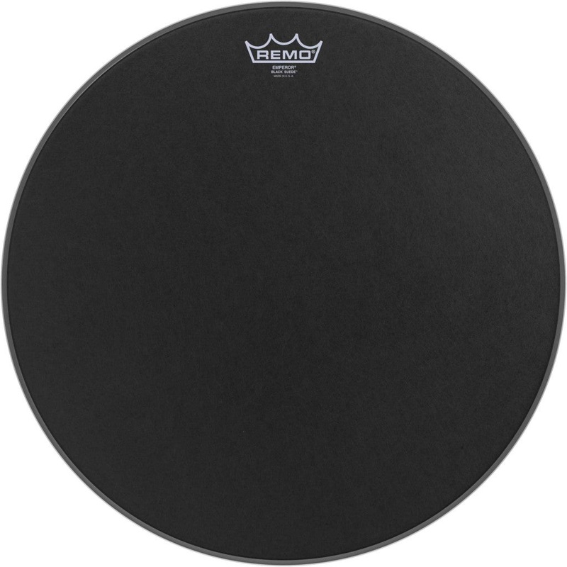 remo-emperor-black-suede-drumhead-matte Remo Emperor Black Suede Drumhead Matte