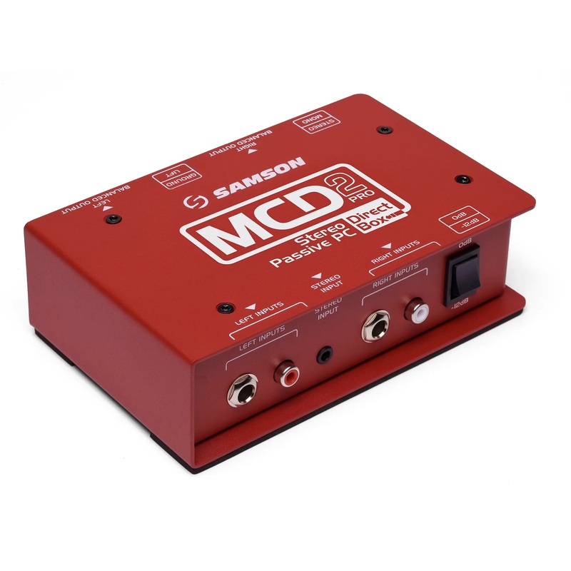 samson-mcd2-pro-2-channel-passive-a-v-direct-box Samson MCD2 Pro 2-channel Passive A/V Direct Box