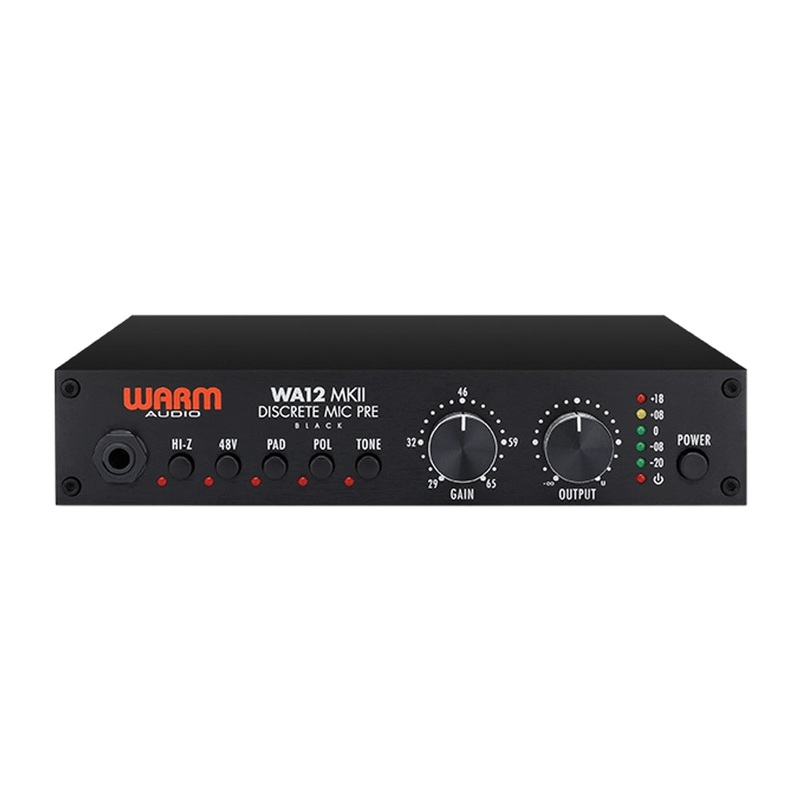 warm-audio-wa12-mkii-microphone-preamp-black Warm Audio WA12 MKII Microphone Preamp - Black