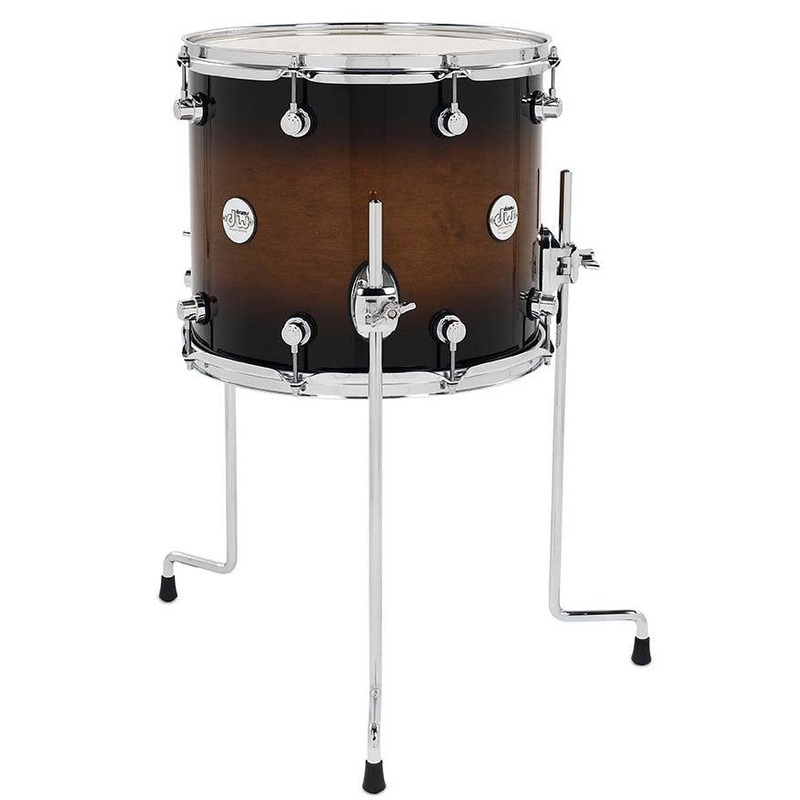 dw-design-series-maple-floor-tom-12x14-tobacco-burst-gloss-lacquer-w-chrome-hardware-ddlg1214tttb DW Design Series Maple Floor Tom, 12x14, Tobacco Burst Gloss Lacquer w/Chrome Hardware (DDLG1214TTTB)