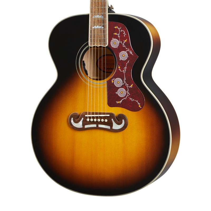 epiphone-j-200-aged-vintage-sunburst-gloss Epiphone J-200, Aged Vintage Sunburst Gloss