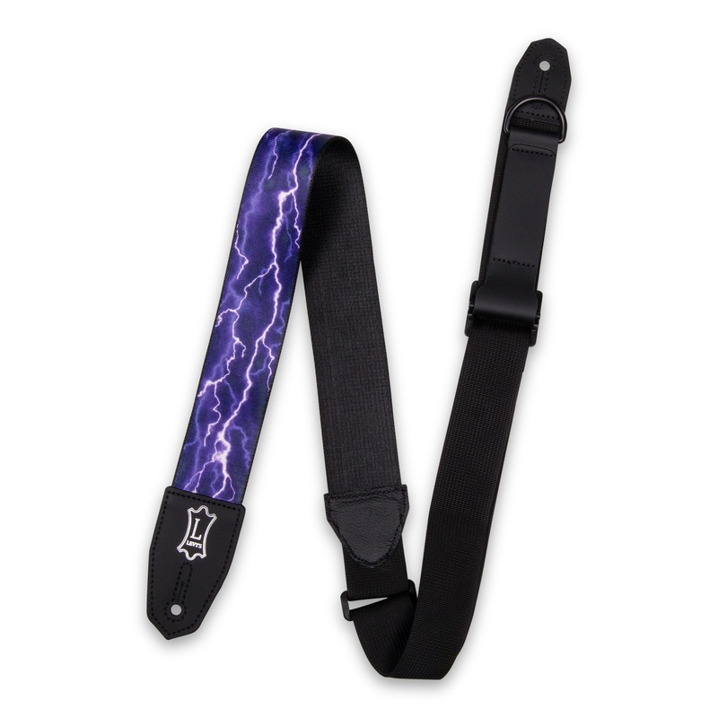 levy-s-mprh-18-right-height-sublimation-strap-with-lightning-motif Levy's MPRH-18 Right Height Sublimation Strap with Lightning Motif