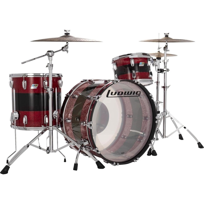 ludwig-50th-anniversary-vistalite-pro-beat-3-piece-shell-pack-pattern-a-red Ludwig 50th-anniversary Vistalite Pro Beat 3-piece Shell Pack - Pattern "A" (Red