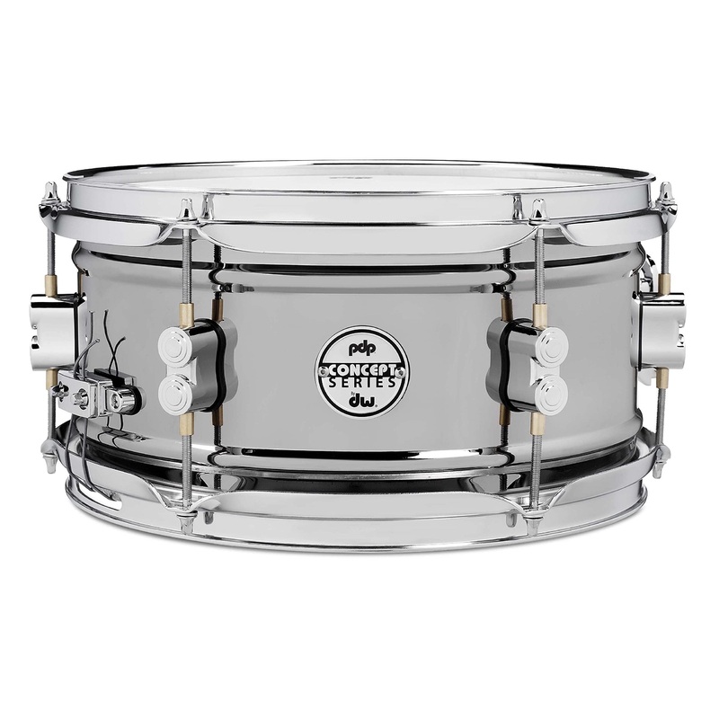 pdp-concept-series-6x12-snare-drum-black-nickel-over-steel-pdsn0612bncr PDP Concept Series 6x12" Snare Drum - Black Nickel Over Steel (PDSN0612BNCR)