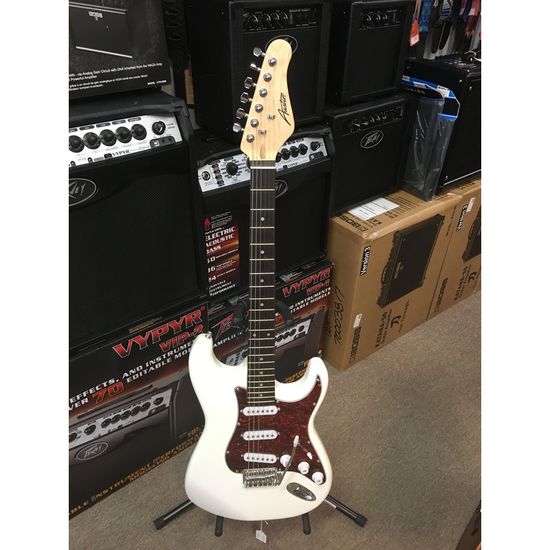 austin-ast100cr-double-cut-electric-guitar-cream Austin AST100CR Double Cut Electric Guitar Cream