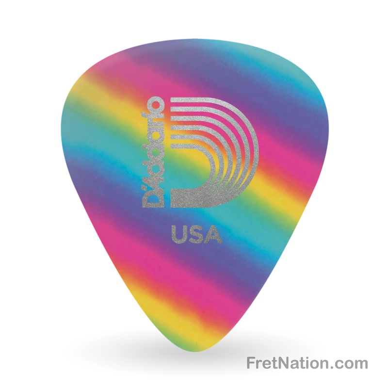 d-addario-classic-rainbow-celluloid-guitar-picks-25-pack-light-1crb2-25 D'Addario Classic Rainbow Celluloid Guitar Picks, 25 pack, Light - 1CRB2-25