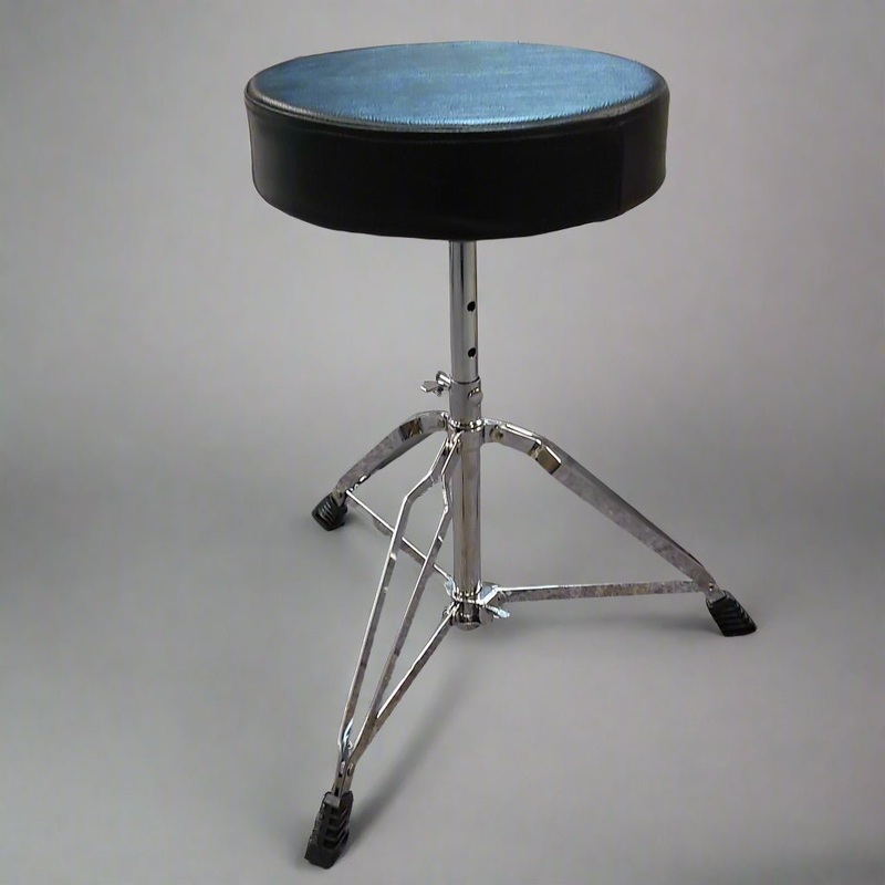 drum-throne-with-double-braced-legs-and-padded-round-seat-height-adjustable Drum Throne with Double Braced Legs and Padded Round Seat - Height Adjustable