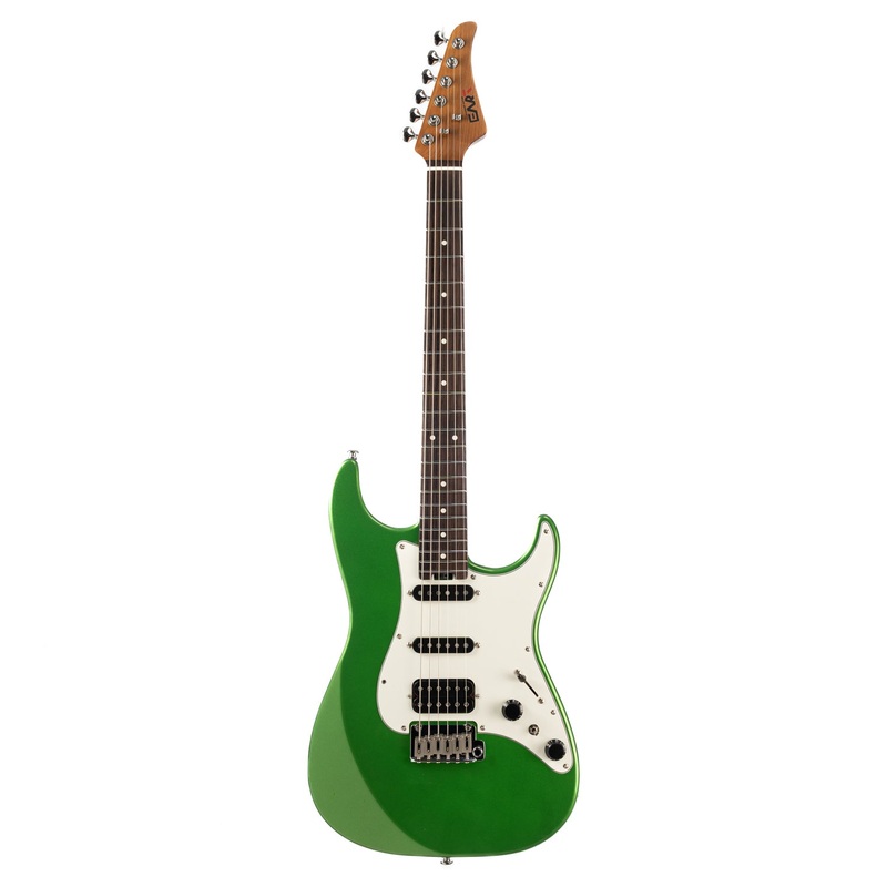 eart-guitars-dmx-9-nk-s-standard-shape-2-point-synchronized-steel-saddle-tremolo-bridge-electric-guitar-pearl-green EART Guitars, DMX-9, NK-S Standard Shape 2-Point Synchronized Steel Saddle Tremolo Bridge Electric Guitar, Pearl Green