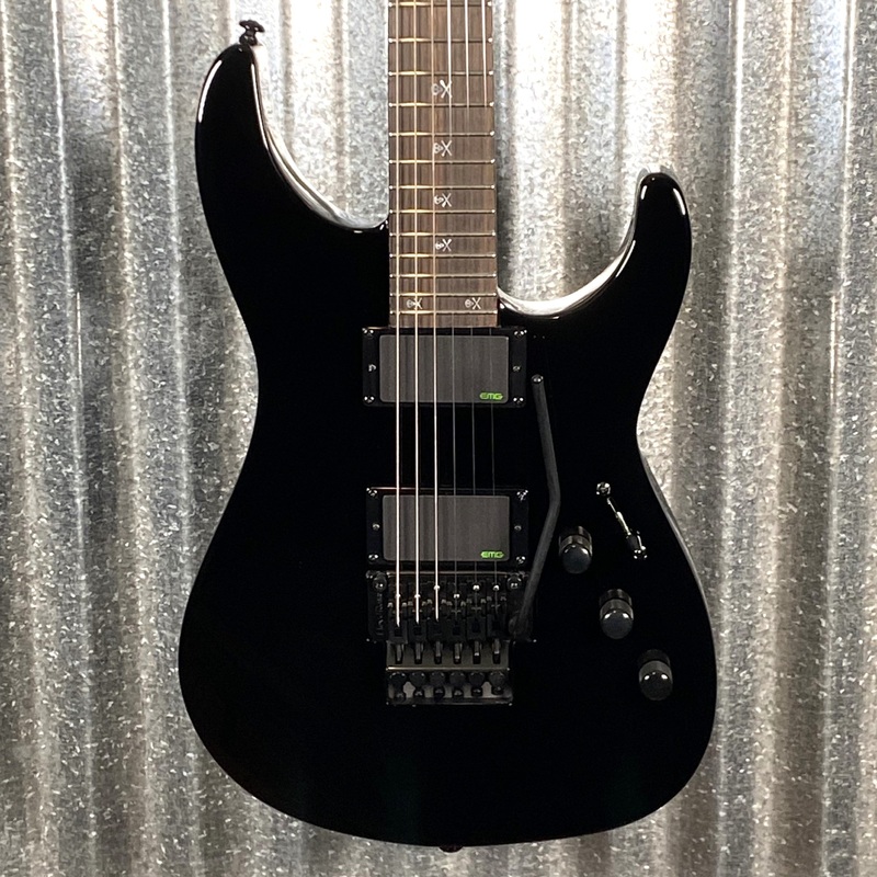 esp-ltd-kh-602-kirk-hammett-emg-black-guitar-case-lkh602-0407-used ESP LTD KH-602 Kirk Hammett EMG Black Guitar & Case LKH602 #0407 Used