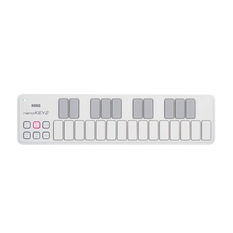 korg-nanokey2-slim-line-usb-keyboard-controller-white-b-stock Korg Nanokey2 Slim-Line Usb Keyboard Controller - White B-Stock