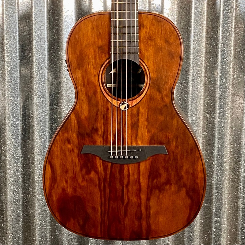 lag-guitars-sauvage-pe-natural-parlor-acoustic-electric-guitar-bag-1749 LAG Guitars SAUVAGE-PE Natural Parlor Acoustic Electric Guitar & Bag #1749