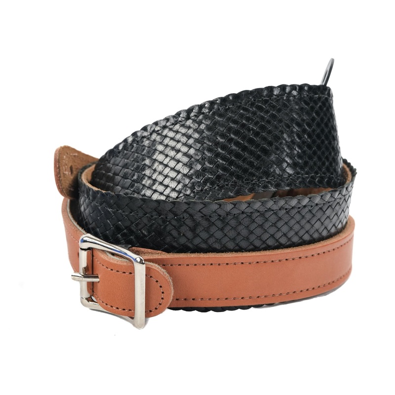 levy-s-strap-leather-basket-weave-black Levy's Strap Leather Basket Weave Black