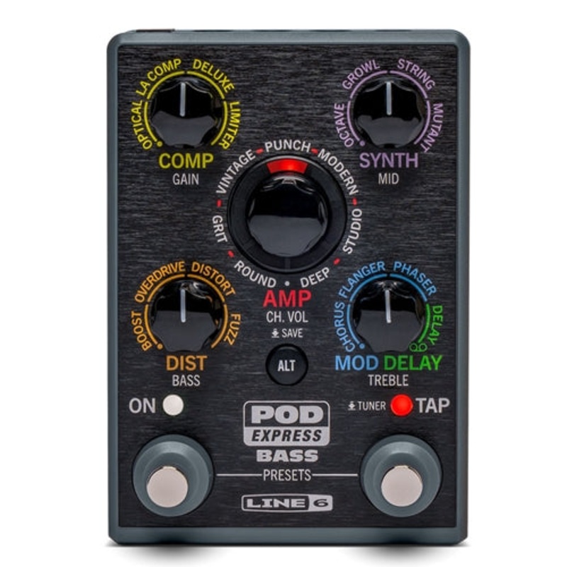 line-six-99-060-3100-pod-express-bass-multi-fx-interface Line Six 99-060-3100 Pod Express Bass Multi FX/Interface