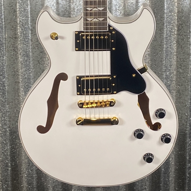 westcreek-guitars-333-semi-hollow-body-double-cutaway-white-0143-used Westcreek Guitars 333 Semi Hollow Body Double Cutaway White #0143 Used