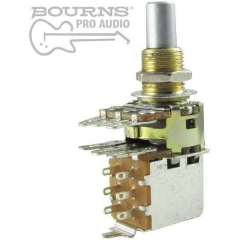 bourns-dual-mini-guitar-potentiometer-w-push-pull-switch-500k-audio-solid-shaft Bourns Dual Mini Guitar Potentiometer w/Push Pull Switch, 500K Audio, Solid Shaft