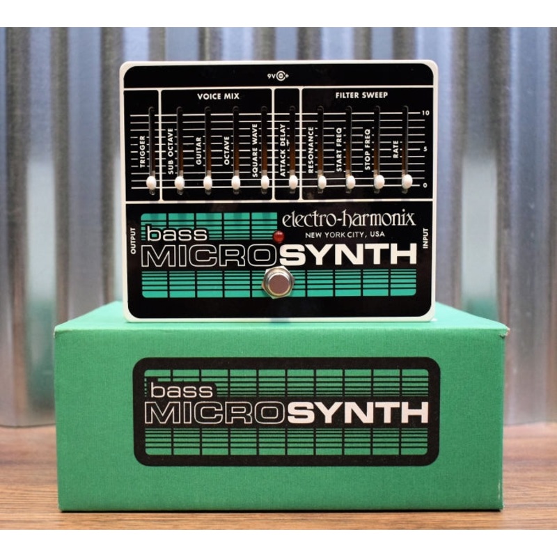 electro-harmonix-ehx-bass-micro-synth-guitar-effect-pedal Electro-Harmonix EHX Bass Micro Synth Guitar Effect Pedal