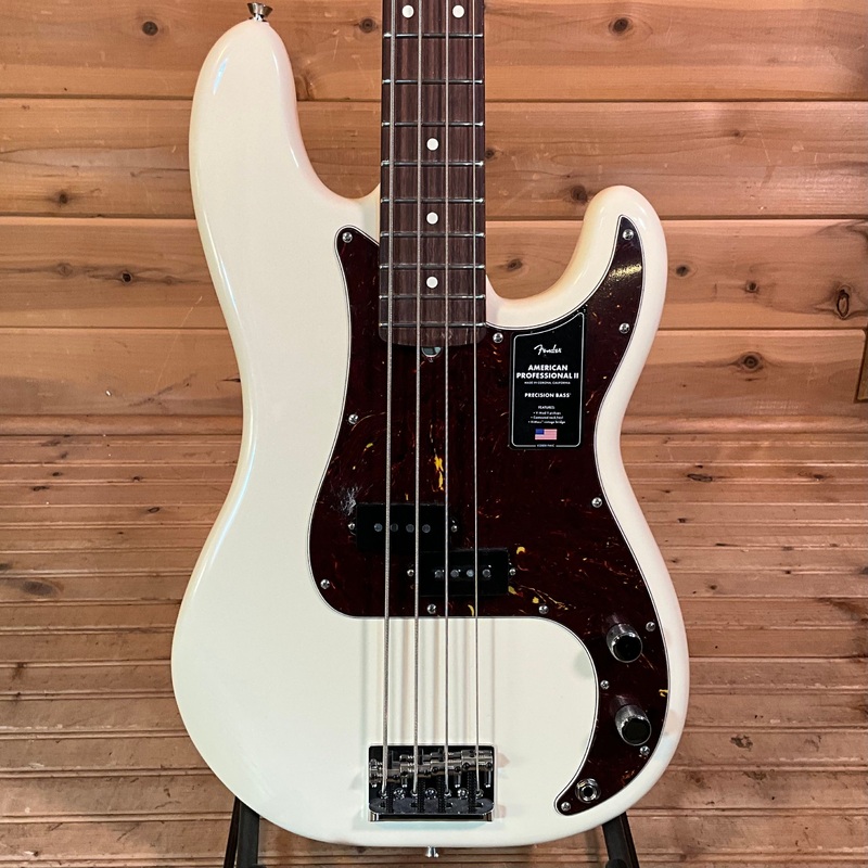 fender-american-professional-ii-precision-bass-used-olympic-white Fender American Professional II Precision Bass USED - Olympic White