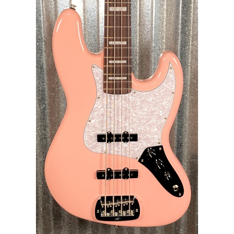 g-l-usa-jb-shell-pink-4-string-bass-case-8200 G&L USA JB Shell Pink 4 String Bass & Case #8200