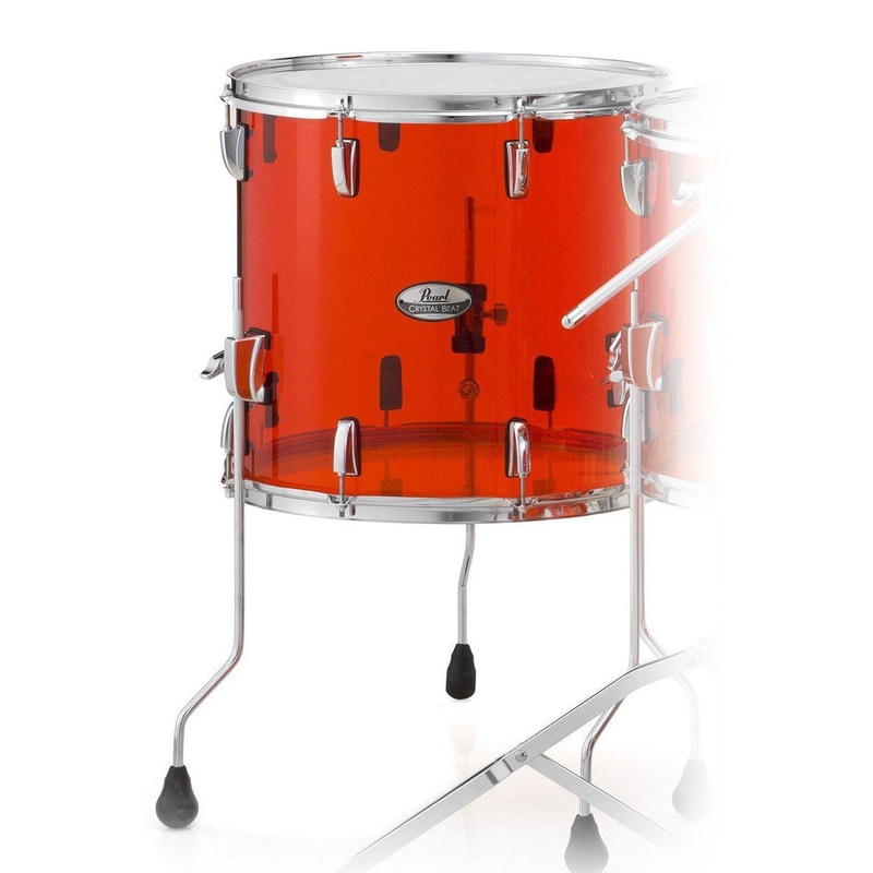 pearl-crystal-beat-acrylic-floor-tom-16x15-ruby-red Pearl Crystal Beat Acrylic Floor Tom 16x15-Ruby Red