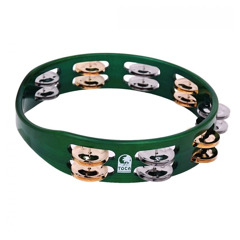 toca-colorsound-tambourine-10-green Toca ColorSound Tambourine, 10 Green