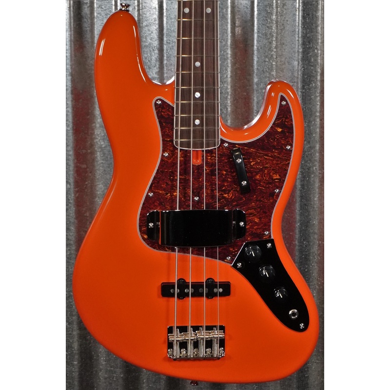modern-vintage-mvj4-66-60-s-vintage-4-string-jazz-bass-fiesta-red-bag-1136 Modern Vintage MVJ4-66 60's Vintage 4 String Jazz Bass Fiesta Red & Bag #1136
