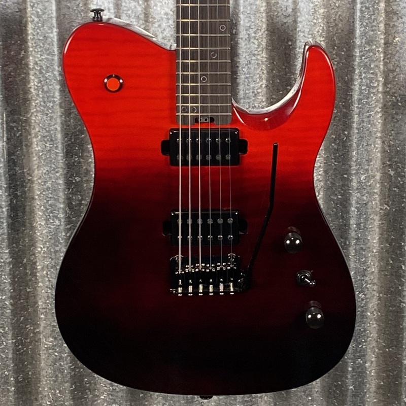westcreek-guitars-helyx-t-style-dual-humbucker-sunset-ember-guitar-0137-used Westcreek Guitars Helyx T Style Dual Humbucker Sunset Ember Guitar #0137 Used