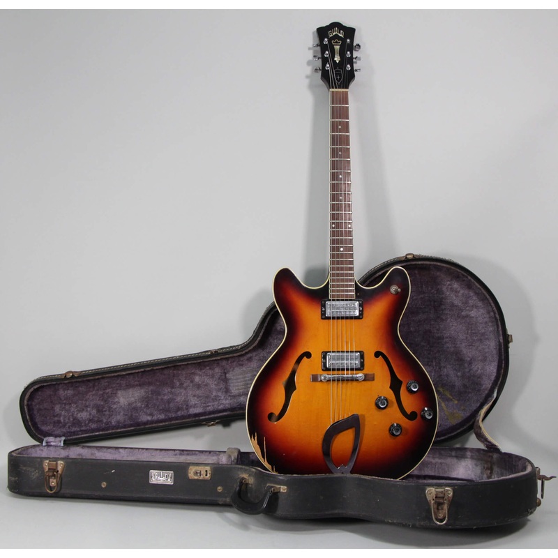 1966-guild-starfire-iv-sunburst-finish-vintage-electric-guitar-w-ohsc 1966 Guild Starfire IV Sunburst Finish Vintage Electric Guitar w/OHSC