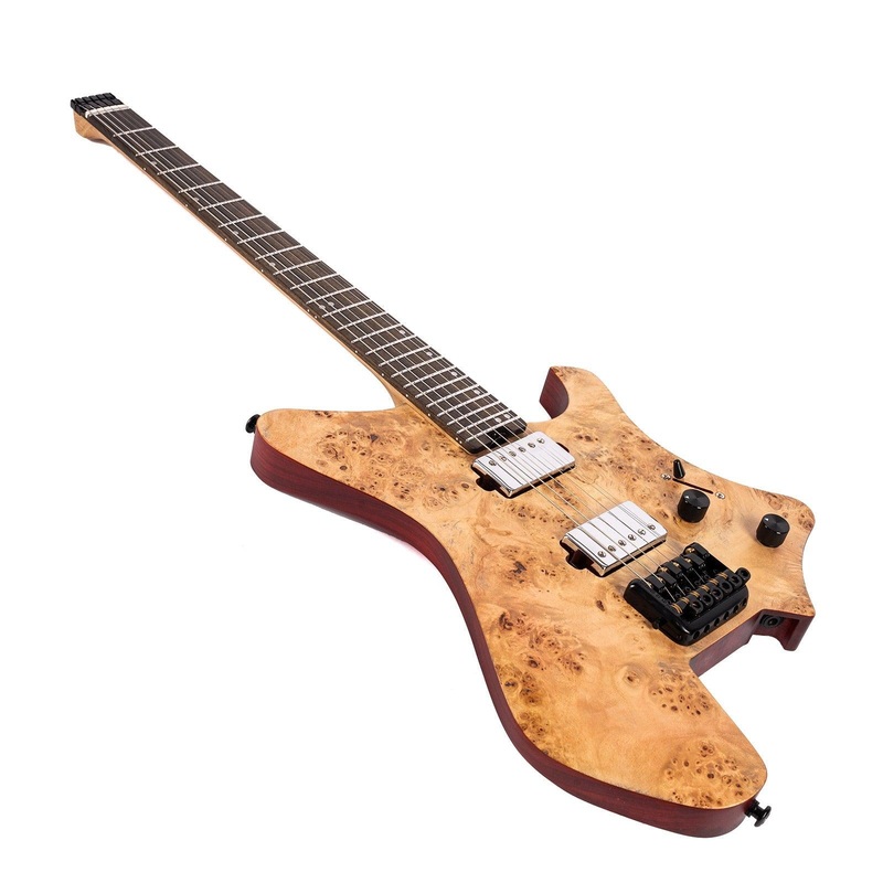 eart-guitars-gw2-headless-electric-guitars-solid-right-handed-w2-model-3-way-switch-1-tone-1-volume-natural Eart Guitars, GW2 Headless Electric Guitars, Solid Right Handed W2 Model, 3-Way Switch,1 Tone,1 Volume, Natural