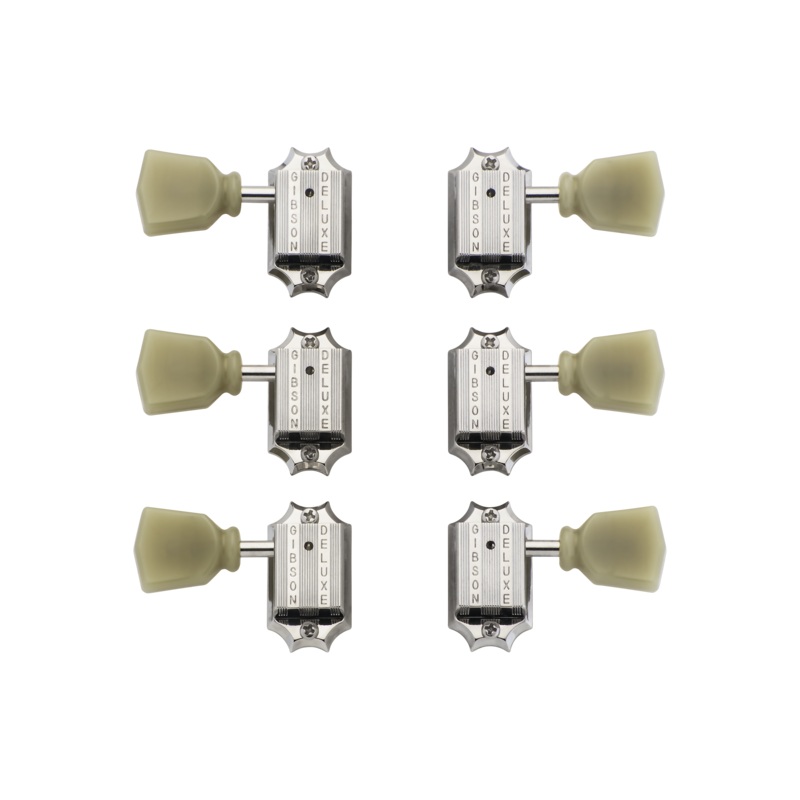 gibson-deluxe-green-key-tuner-set-vintage-nickel Gibson Deluxe Green Key Tuner Set, Vintage Nickel