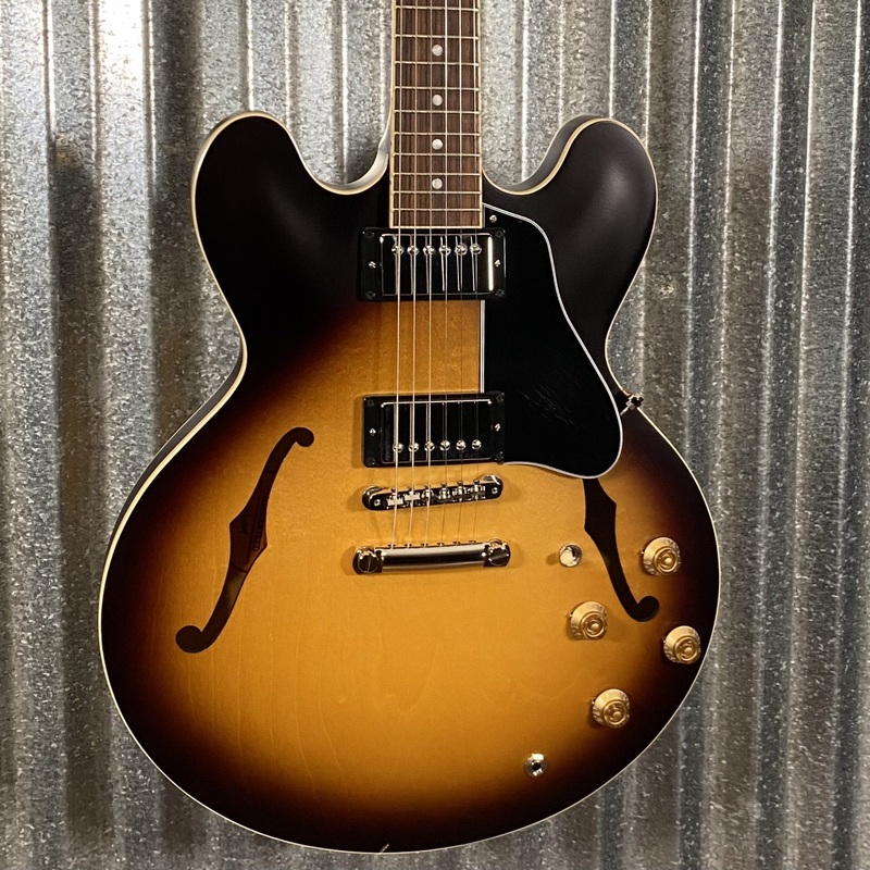 gibson-es-335-dot-satin-vintage-burst-guitar-case-0176-used Gibson ES-335 Dot Satin Vintage Burst Guitar & Case #0176 Used