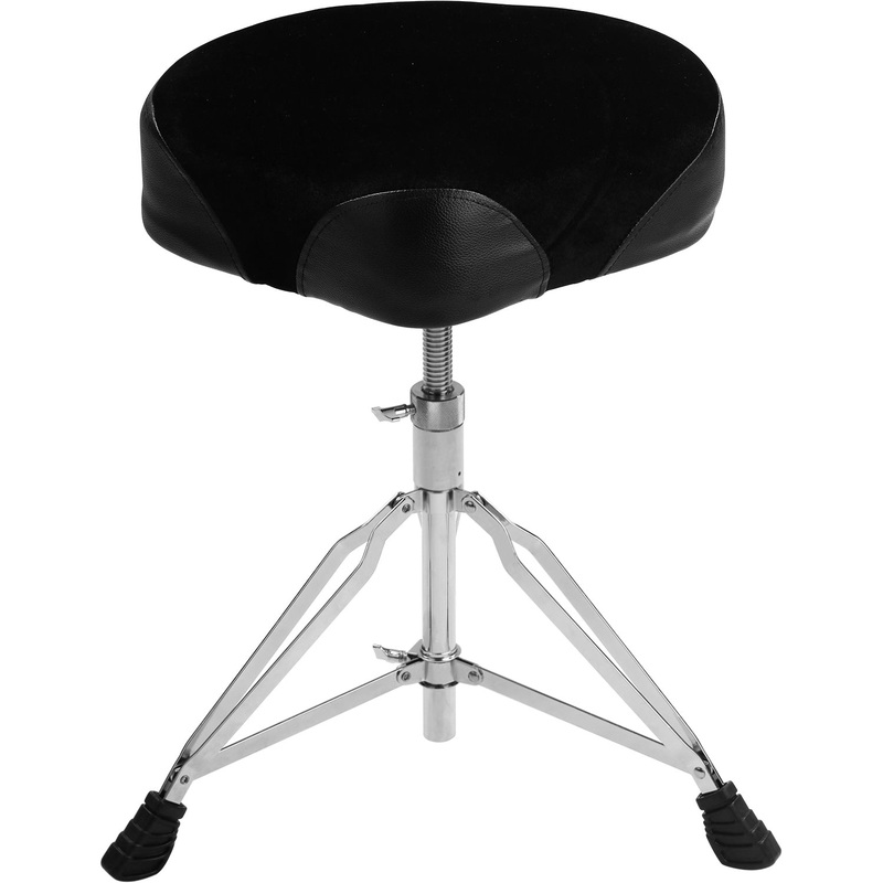 nux-ndt-03-saddle-style-drum-throne-adjustable-double-braced-tripod-base NUX NDT-03 Saddle-Style Drum Throne Adjustable Double-Braced Tripod Base