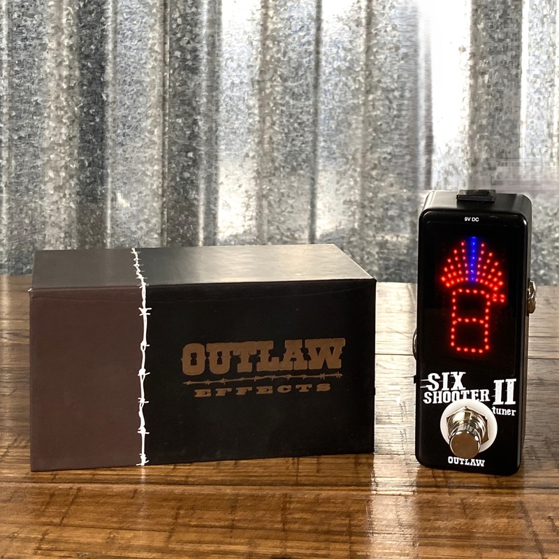 outlaw-effects-six-shooter-ii-chromatic-tuner-guitar-effect-pedal Outlaw Effects Six Shooter II Chromatic Tuner Guitar Effect Pedal
