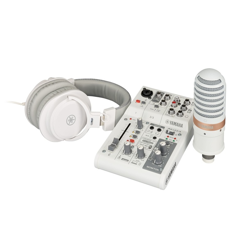 yamaha-ag03-mk2-livestreaming-pack-white Yamaha Ag03 Mk2 Livestreaming Pack - White