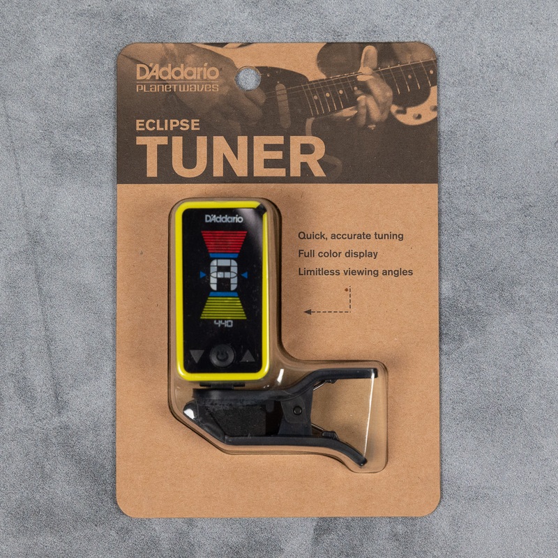 d-addario-eclipse-ct17-headstock-tuner-in-yellow D'Addario Eclipse CT17 Headstock Tuner in Yellow