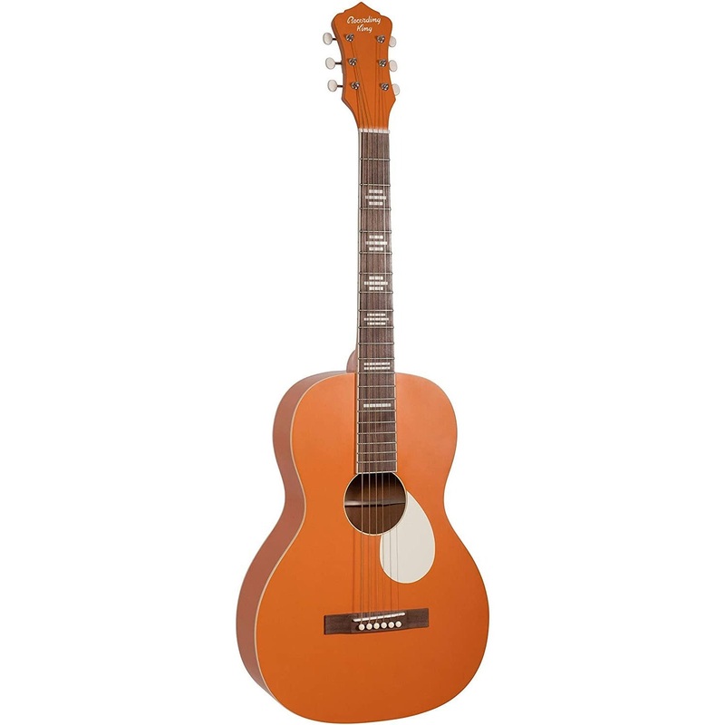 recording-king-6-string-acoustic-guitar-right-monarch-orange-rps-7-mor Recording King 6 String Acoustic Guitar, Right, Monarch Orange (RPS-7-MOR)