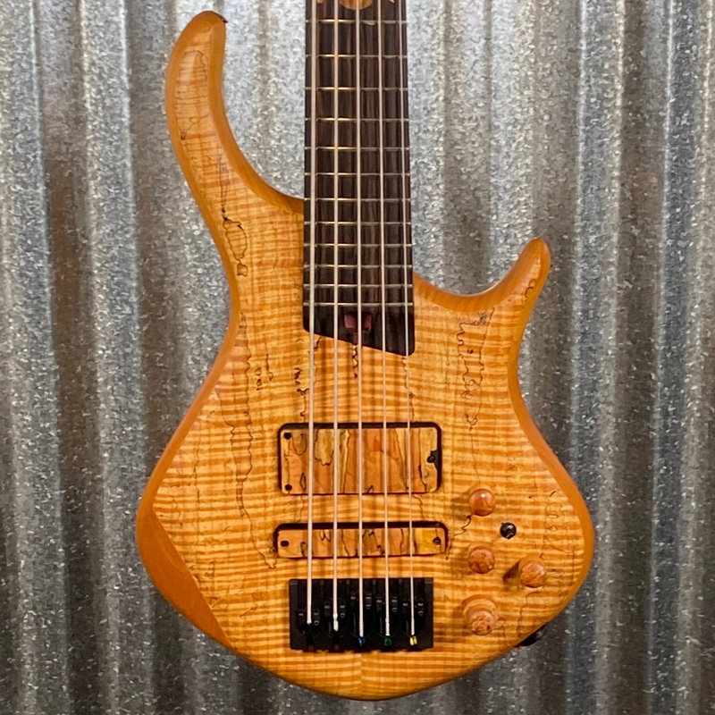 warrior-dm5-dran-michael-5-string-natural-spalted-bass-case-177-used Warrior DM5 Dran Michael 5 String Natural Spalted Bass & Case #177 Used